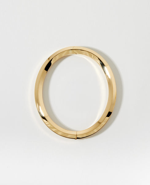 Hex Oval / 18k Yellow Gold